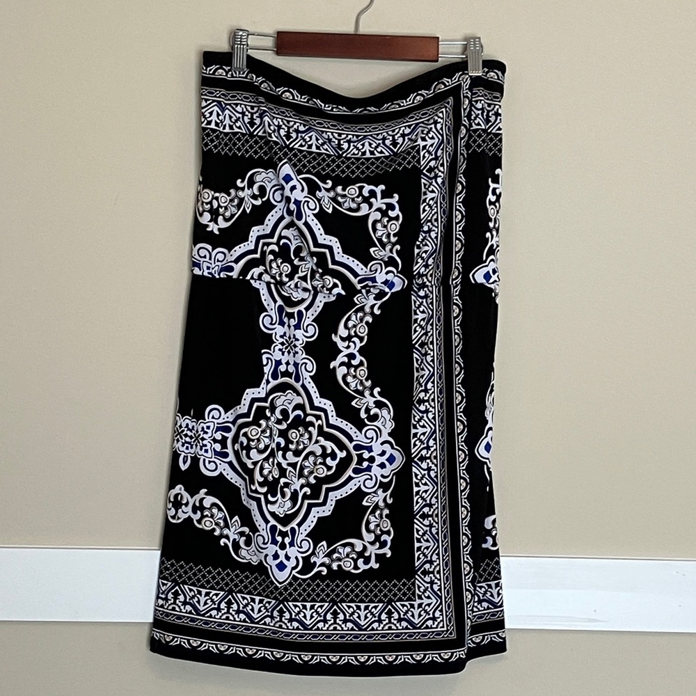 White House Black Market Faux-Wrap Skirt